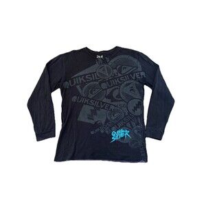 Vintage Y2K Quicksilver Thermal Long Sleeve Size XL Skater Surf‎